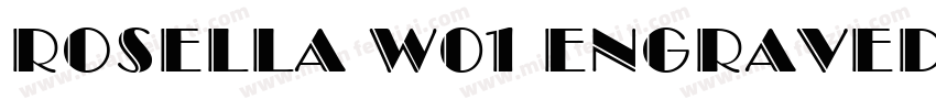 Rosella W01 Engraved字体转换